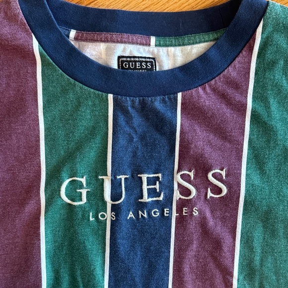 Guess Multicolor Striped Tee XL - Picture 2 of 6